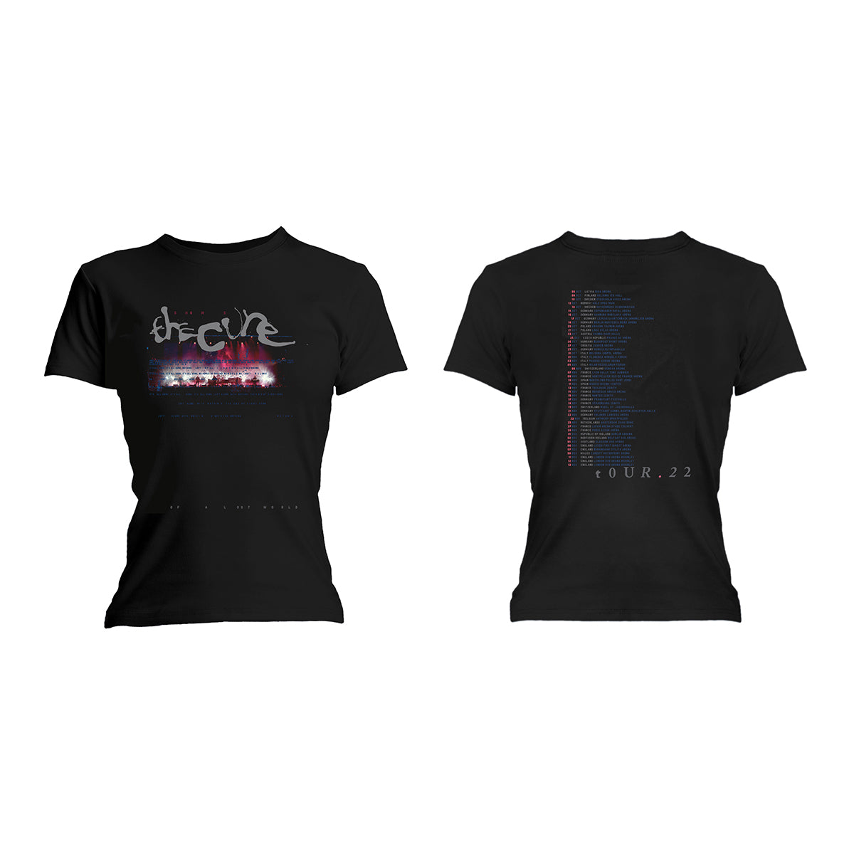 Shows Of A Lost World Band Ladies Black T-Shirt