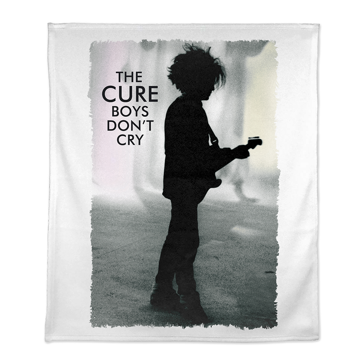 Boys Don't Cry White Fleece Blanket