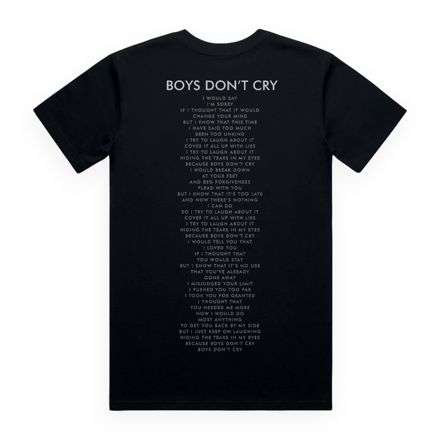 Boys Don't Cry Black V-Neck Tee