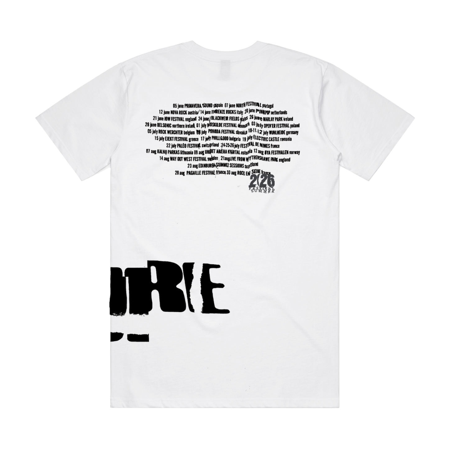 The Cure Festival Summer White T-Shirt