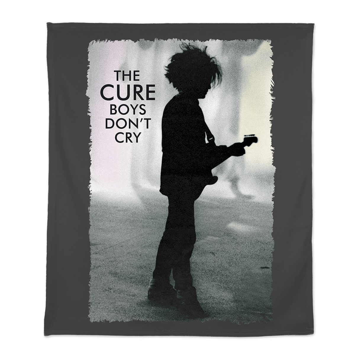 Boys Don't Cry Grey Fleece Blanket