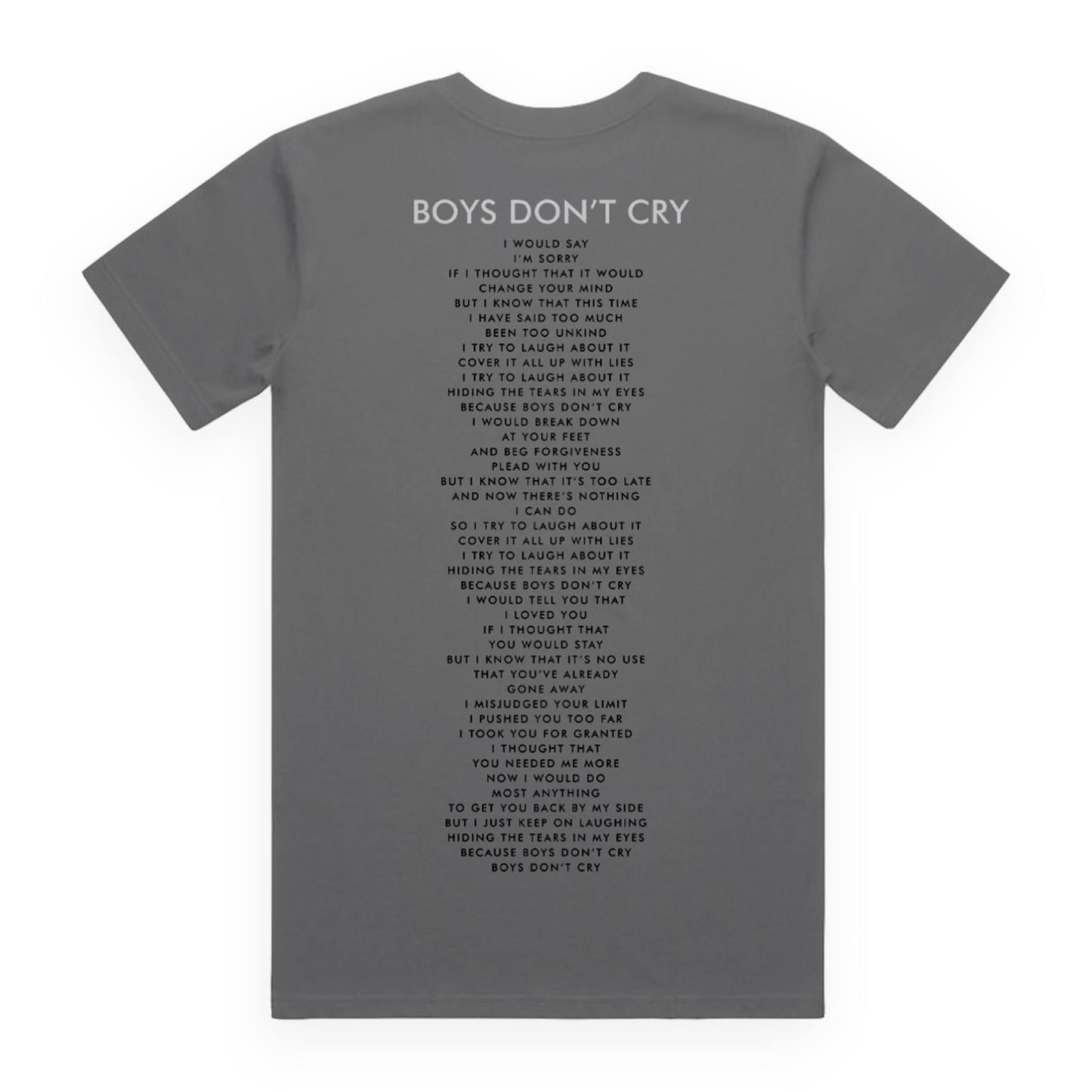 Boys Don't Cry Grey V-Neck Tee