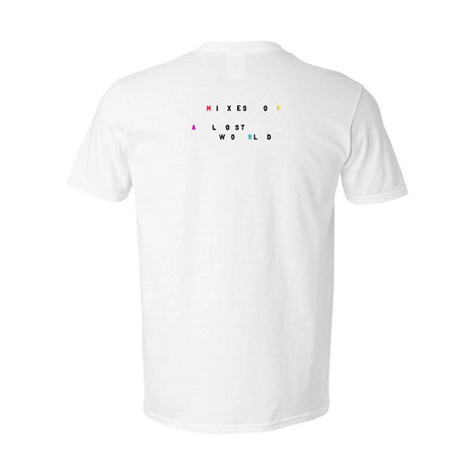 Mixes of a Lost World V-Neck Tee - White
