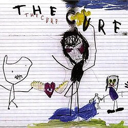 Album cover for 'The Cure' with hand-drawn illustrations on a white background